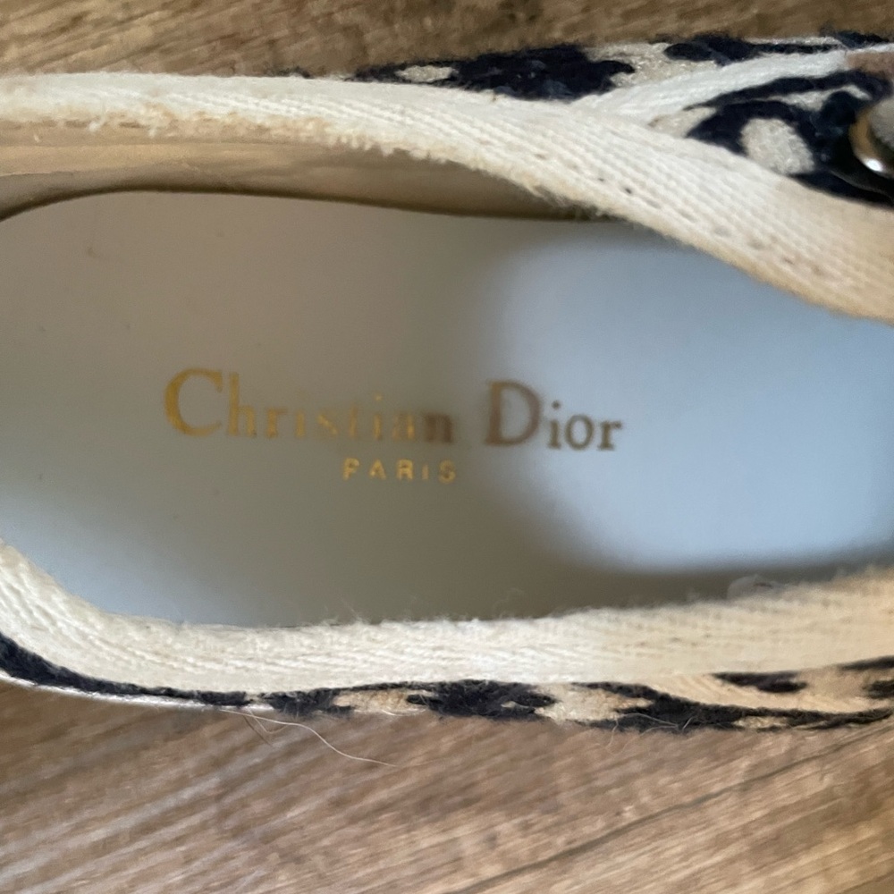 Dior Walk’n’Dior deep blue embroidered sneaker size 8 - Picture 4 of 9